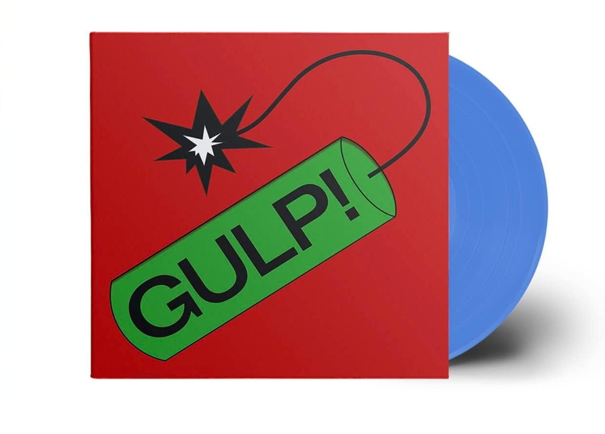 Gulp! LP by Sports Team vinyl pressing bright blue indie rock catchy album
