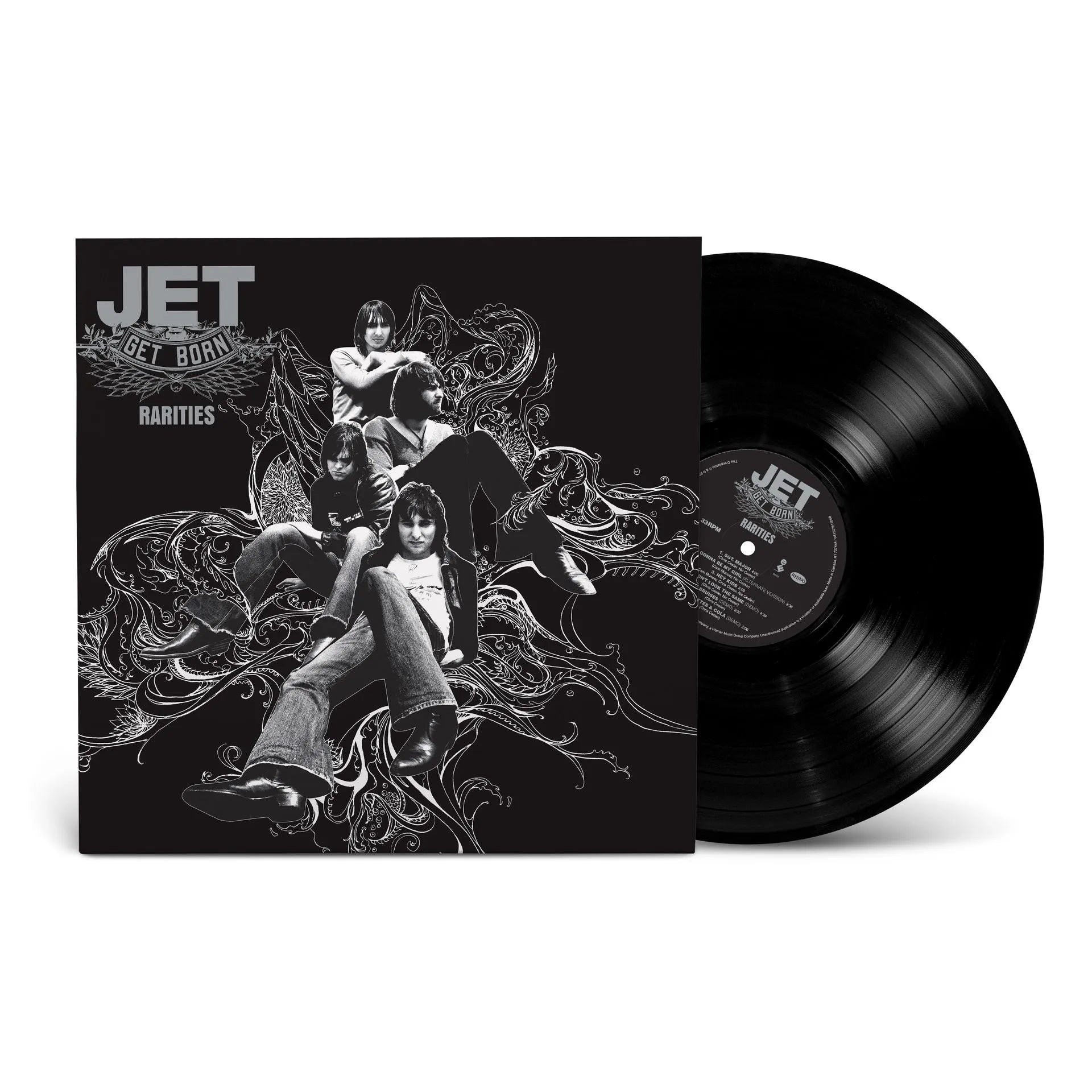 Get Born Rarities LP by Jet vinyl artwork indie rock B-sides collection