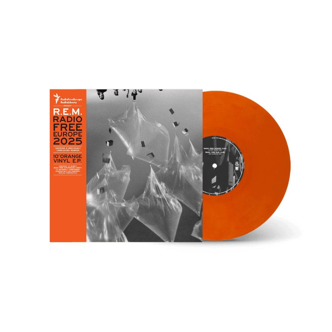Radio Free Europe EP by R.E.M. with Jacknife Lee remix on orange vinyl