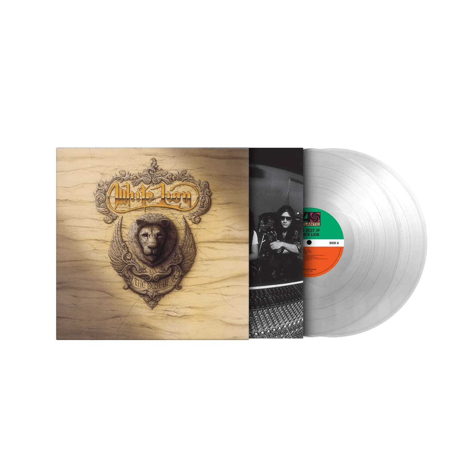 Crystal clear vinyl edition of White Lion’s greatest hits The Best of White Lion.