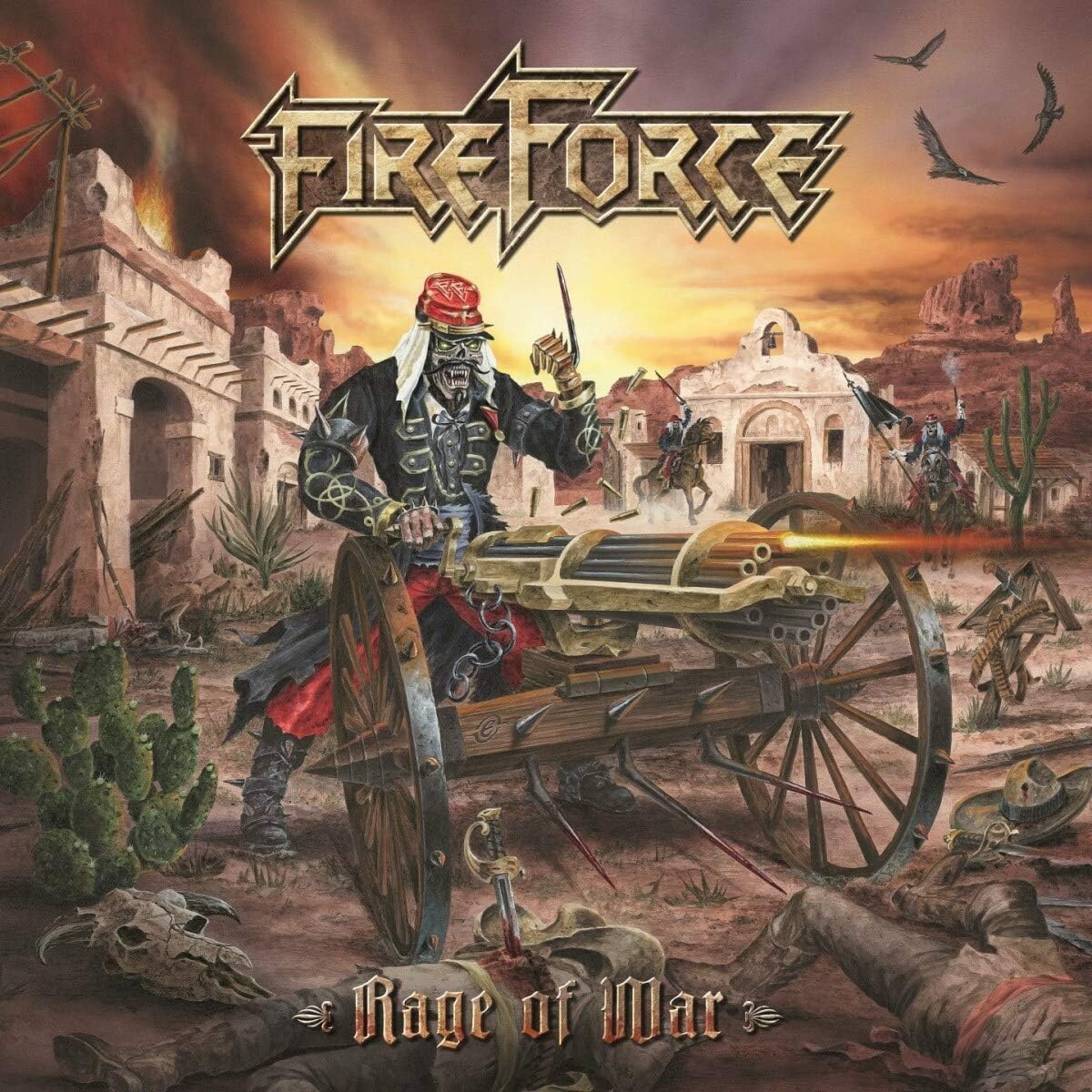 FireForce Rage Of War LP red vinyl high-energy European power metal album