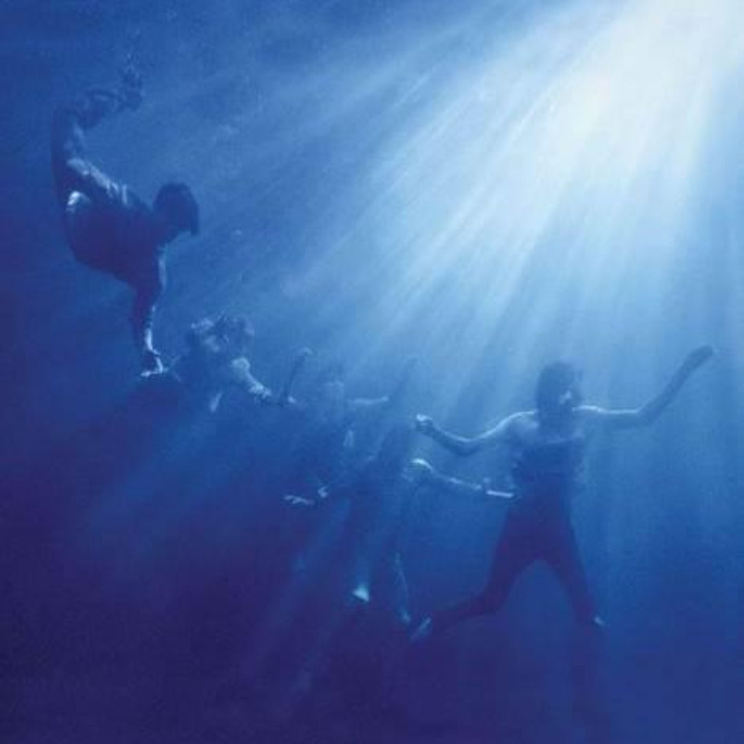Foals – Total Life Forever recycled blue vinyl LP reissue with unique marbled colouring.