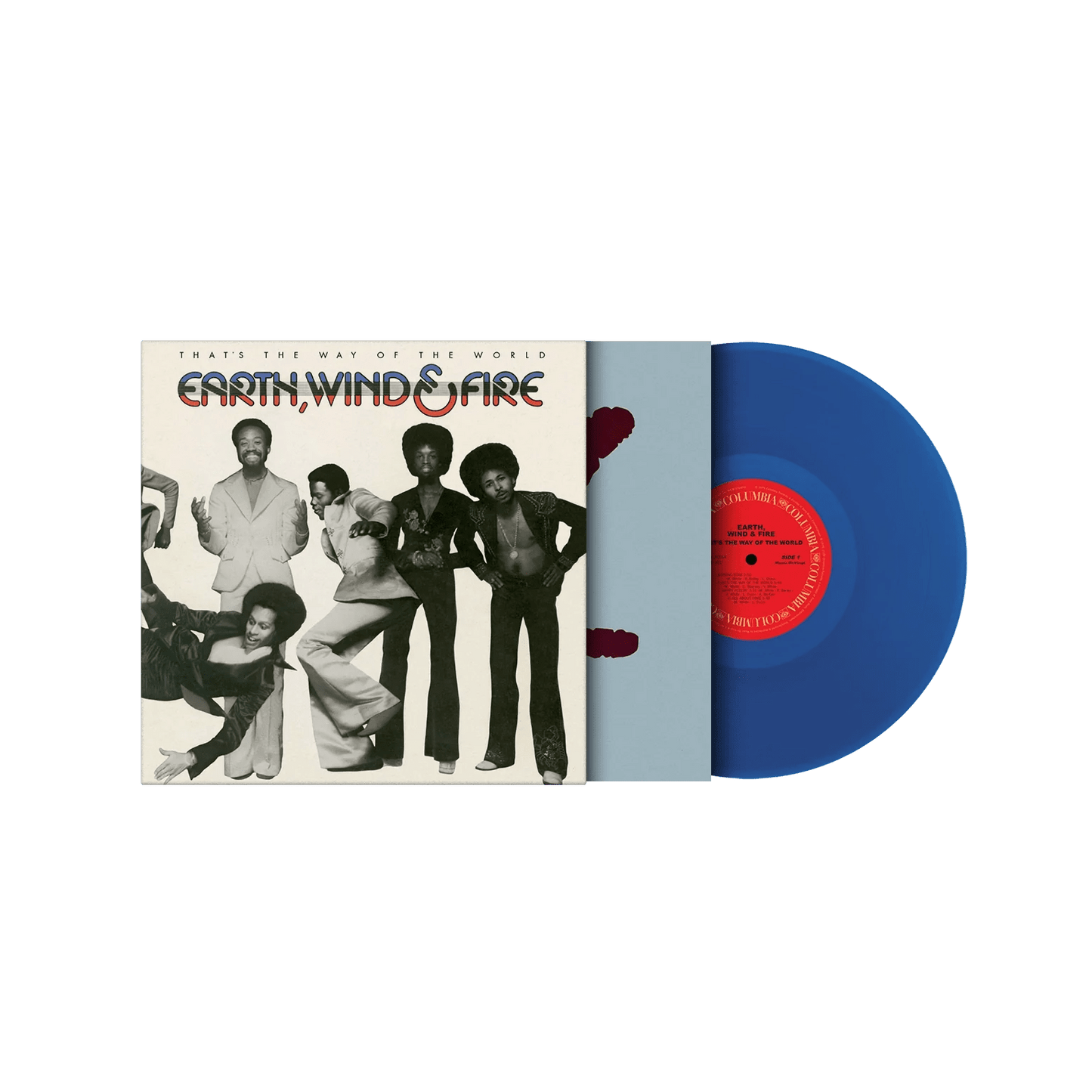 Limited edition 2K run of Earth, Wind & Fire’s album on translucent blue vinyl