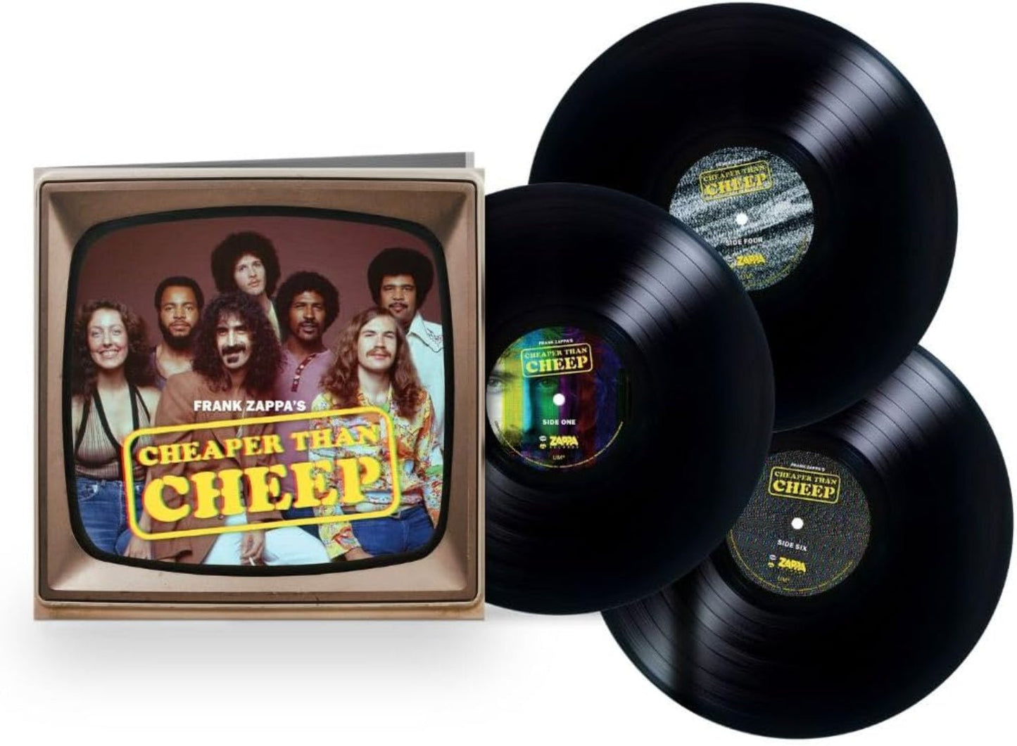 Cheaper Than Cheep 180g black vinyl 3LP featuring rare Zappa archive audio