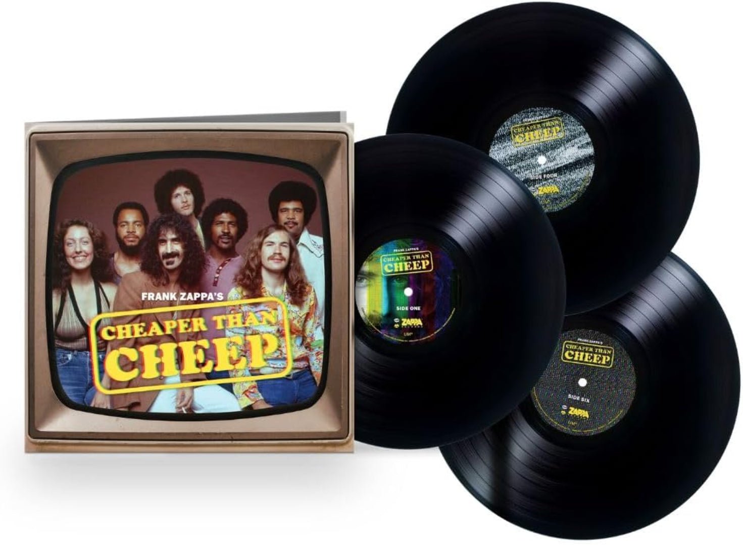 Cheaper Than Cheep 180g black vinyl 3LP featuring rare Zappa archive audio