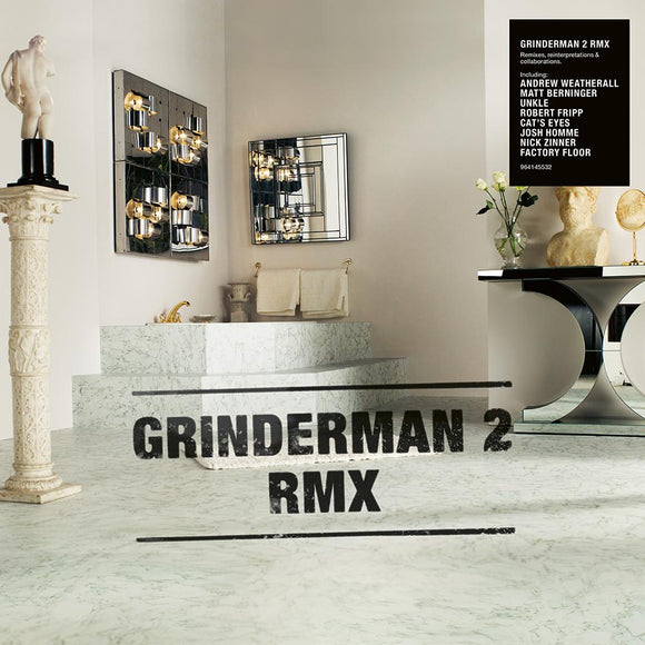 Back cover tracklist of Grinderman – Grinderman 2 RMX remix album on CD

