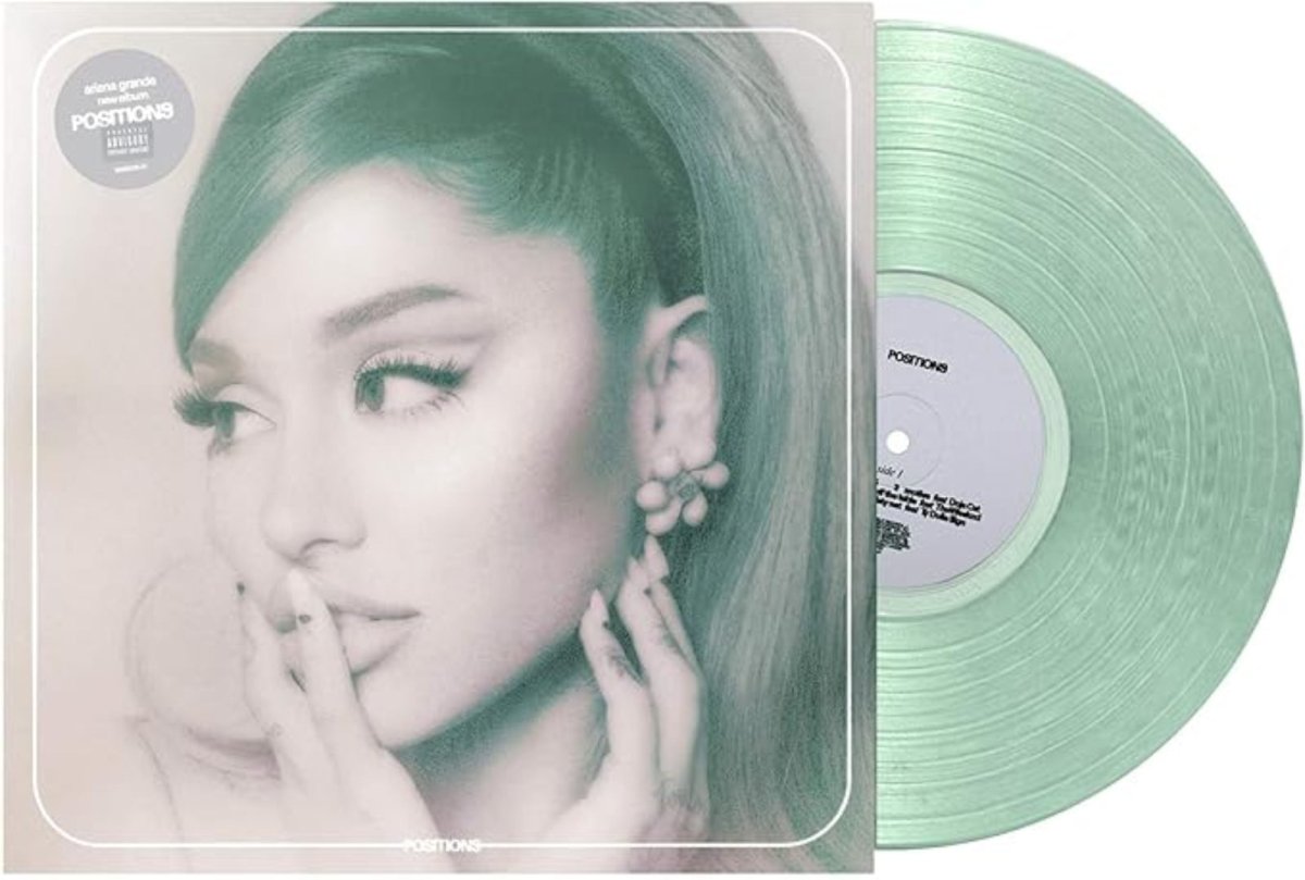 Ariana Grande - Positions LP Coke Bottle Clear Vinyl cover