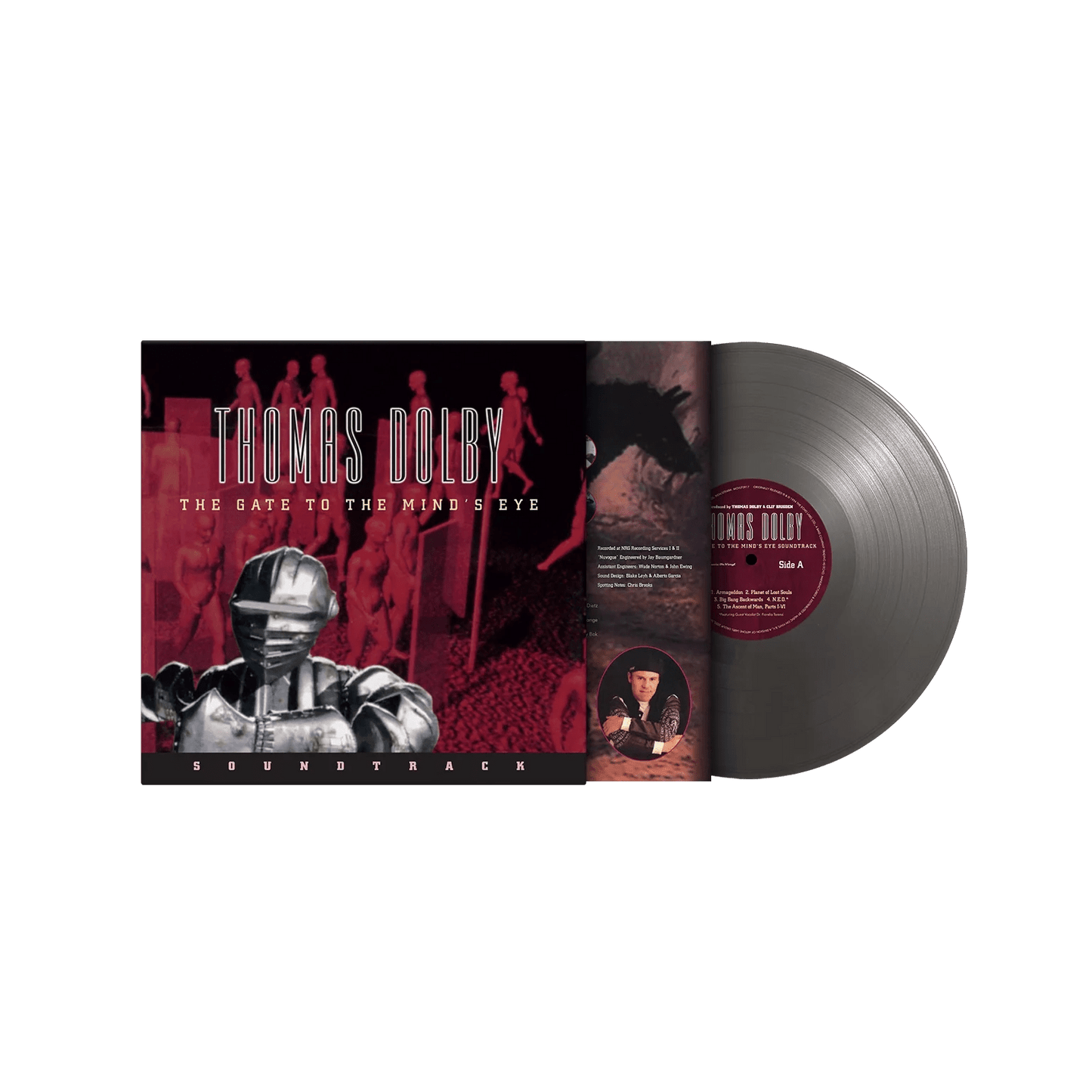 Thomas Dolby - Gate To The Mind's Eye Soundtrack LP Silver Vinyl cover 1