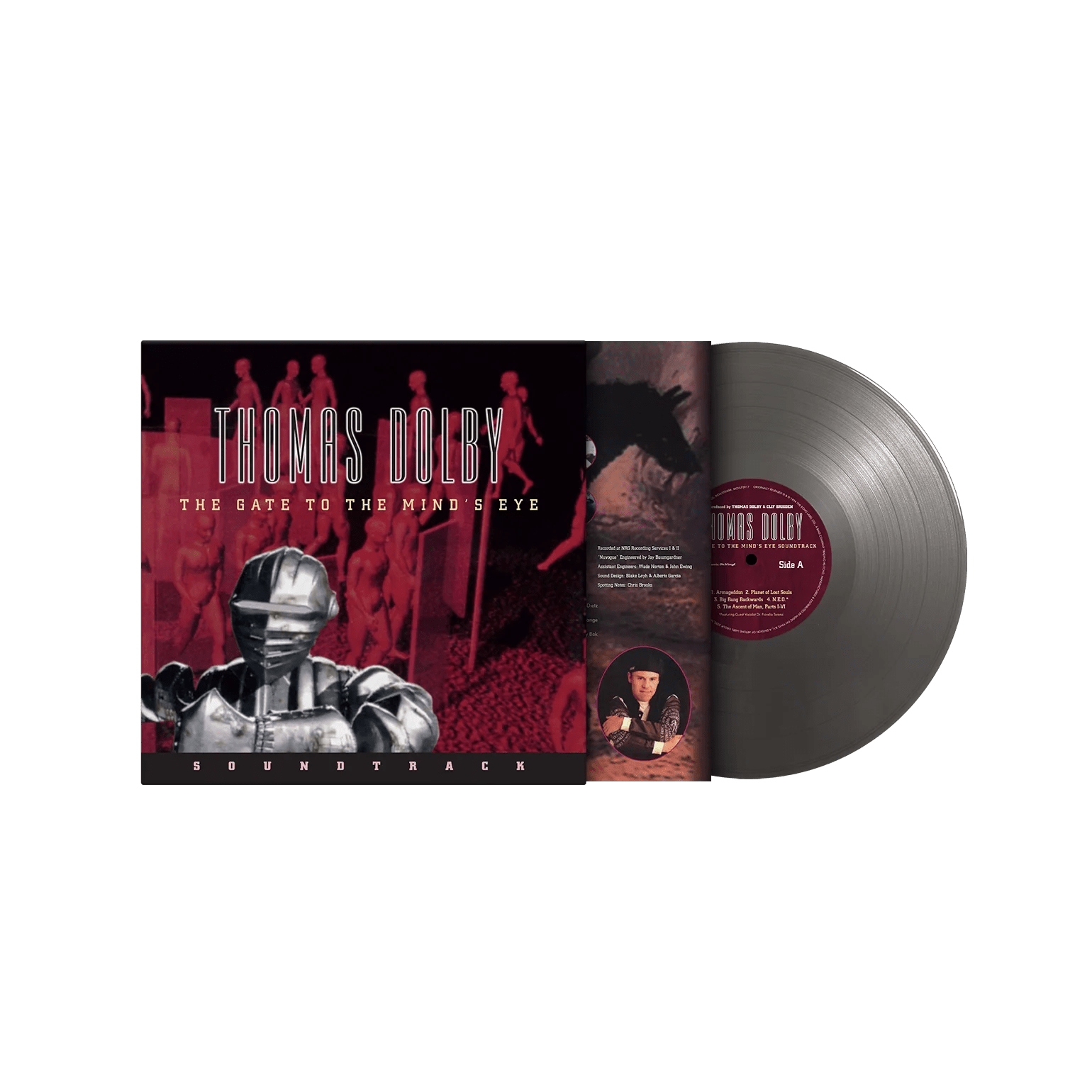 Thomas Dolby - Gate To The Mind's Eye Soundtrack LP Silver Vinyl cover 1