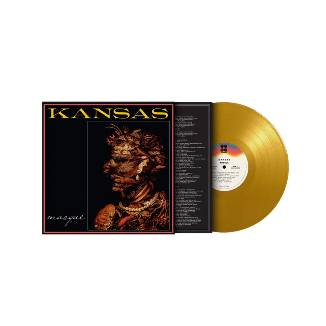 Limited edition yellow vinyl of Kansas Masque with insert and remastered audio