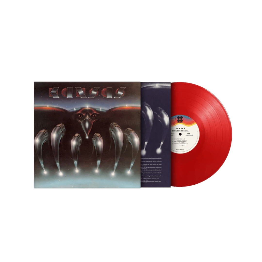 Limited edition Kansas album Song for America on red coloured vinyl with insert