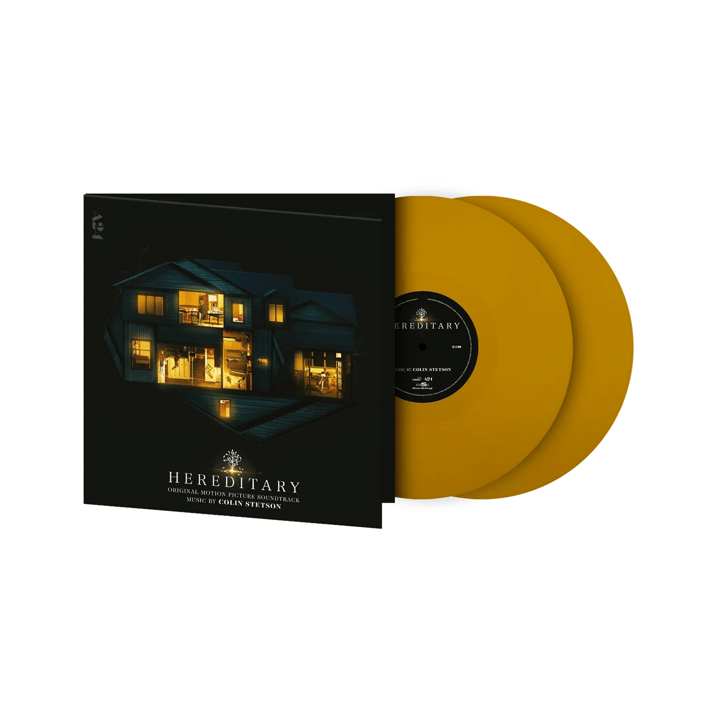 Limited edition yellow vinyl 2LP Hereditary soundtrack with gatefold sleeve

