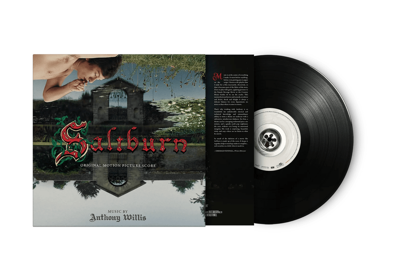 Saltburn 2023 film score vinyl LP by Anthony Willis black vinyl edition

