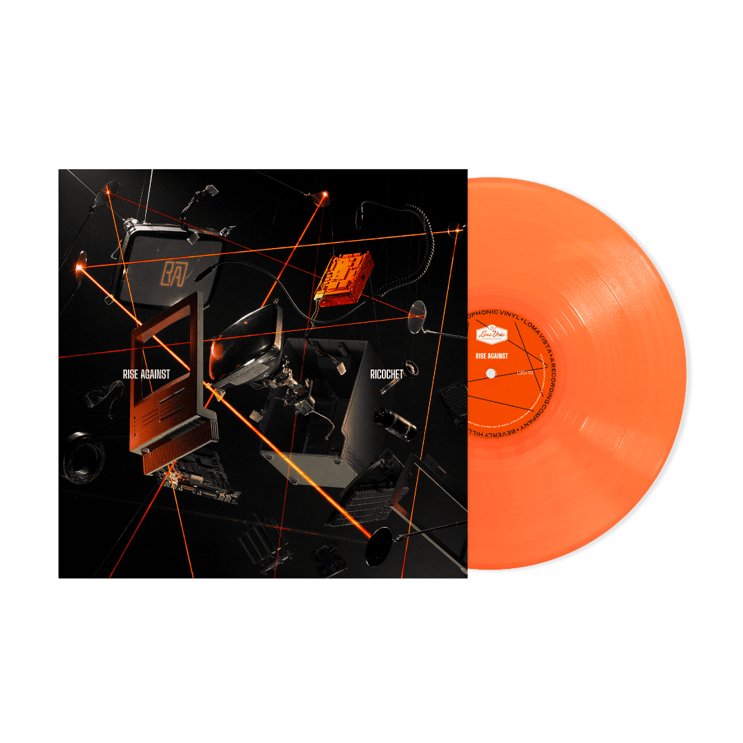 Ricochet vinyl LP by Rise Against high-energy punk rock orange vinyl