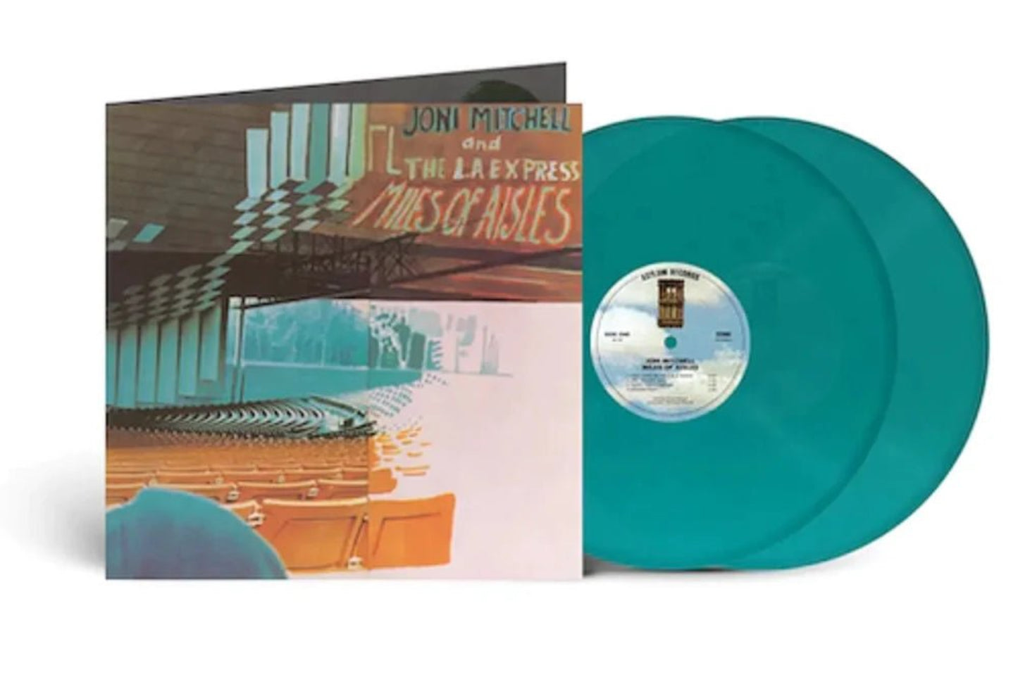 Miles Of Aisles sea blue double vinyl LP Joni Mitchell LA Express