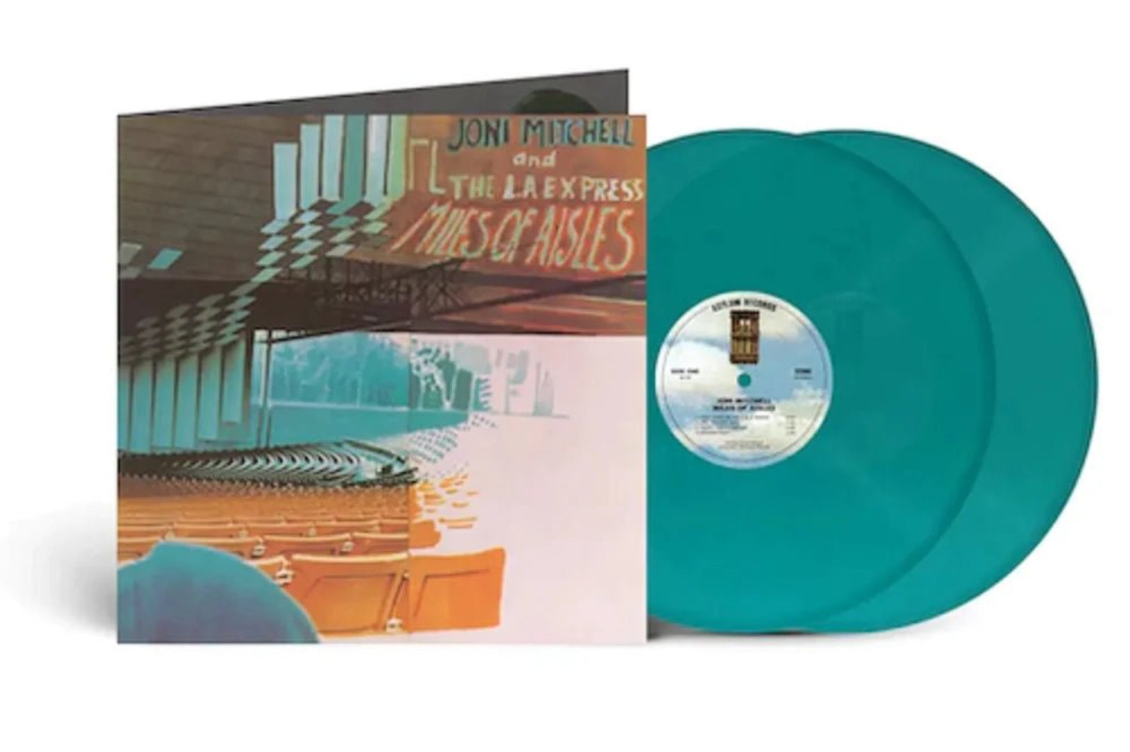 Miles Of Aisles sea blue double vinyl LP Joni Mitchell LA Express