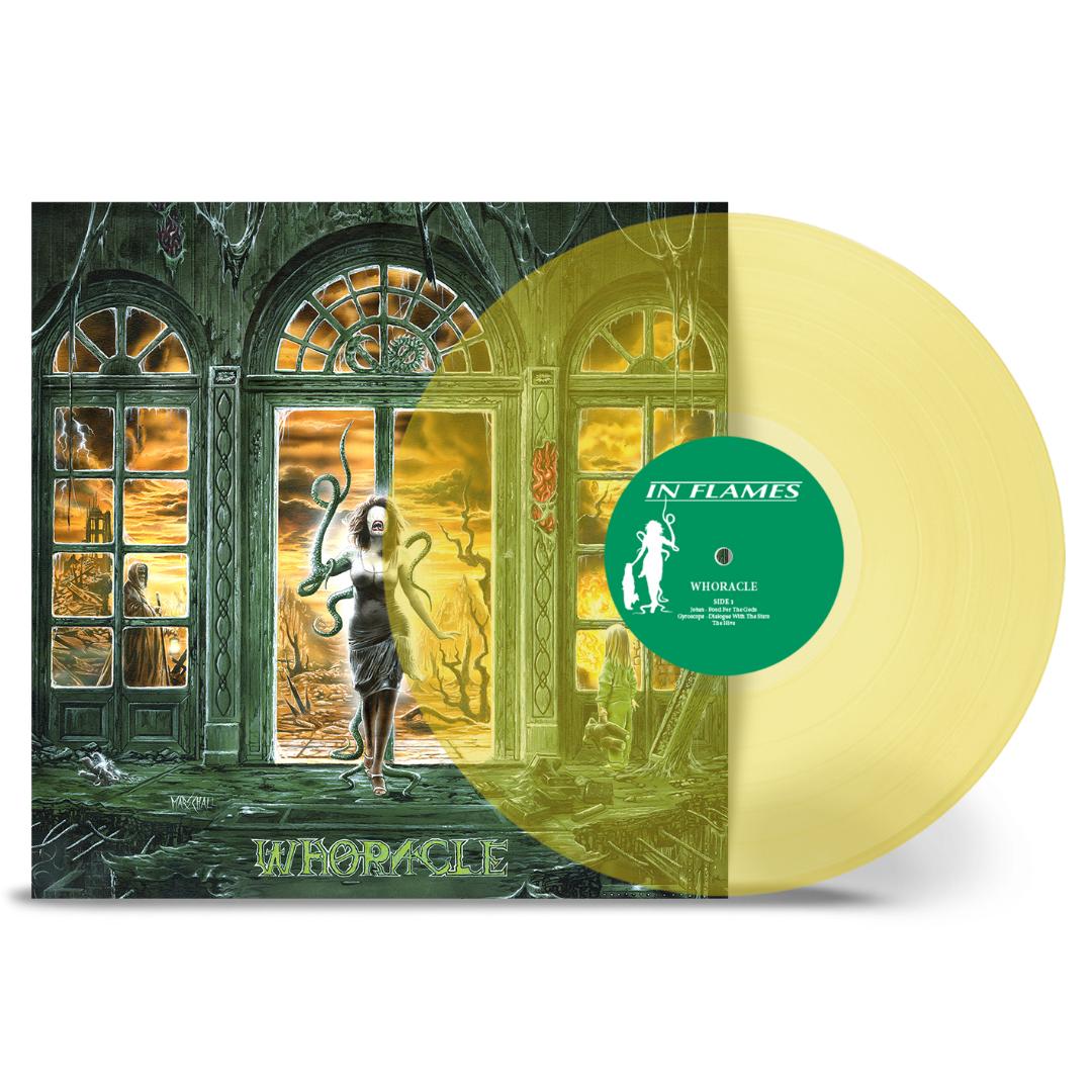 Whoracle coloured vinyl edition showcasing In Flames’ melodic death metal sound.