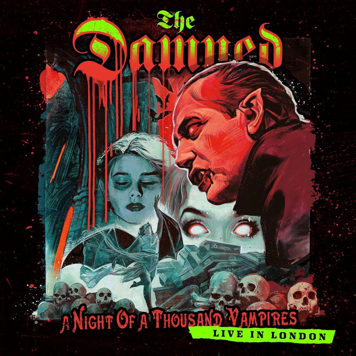 The Damned - A Night Of A Thousand Vampires: Live In London 2 LP Set Red Vinyl - 1 - LP - Orchard Records