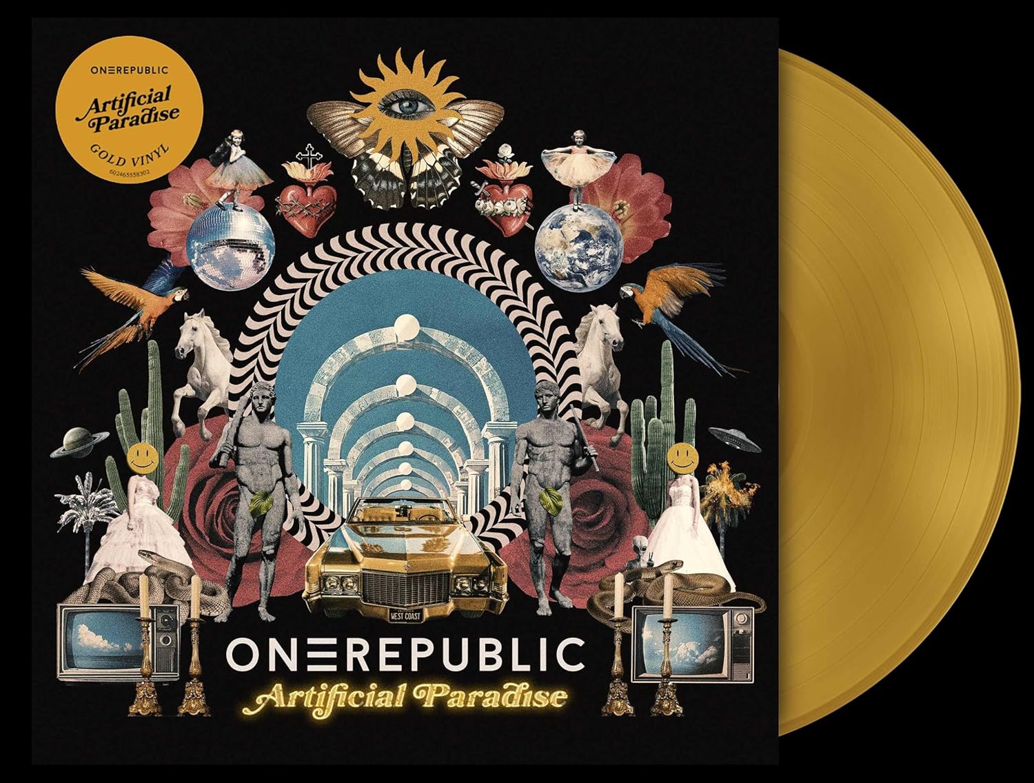 OneRepublic - Artificial Paradise LP Gold Vinyl - 2 - LP - Orchard Records