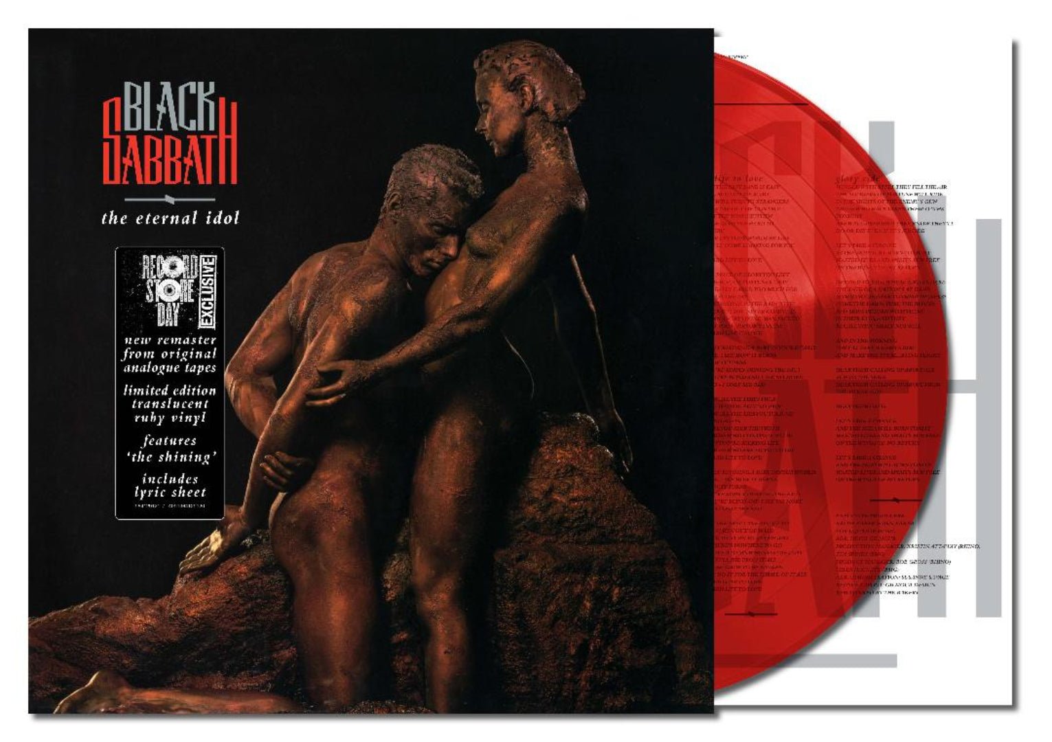 Remastered 2025 edition of The Eternal Idol on red vinyl