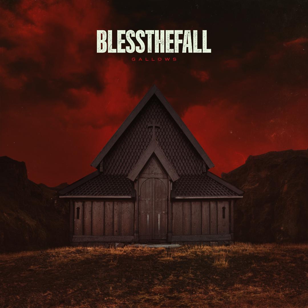 blessthefall Gallows grey & black marble LP