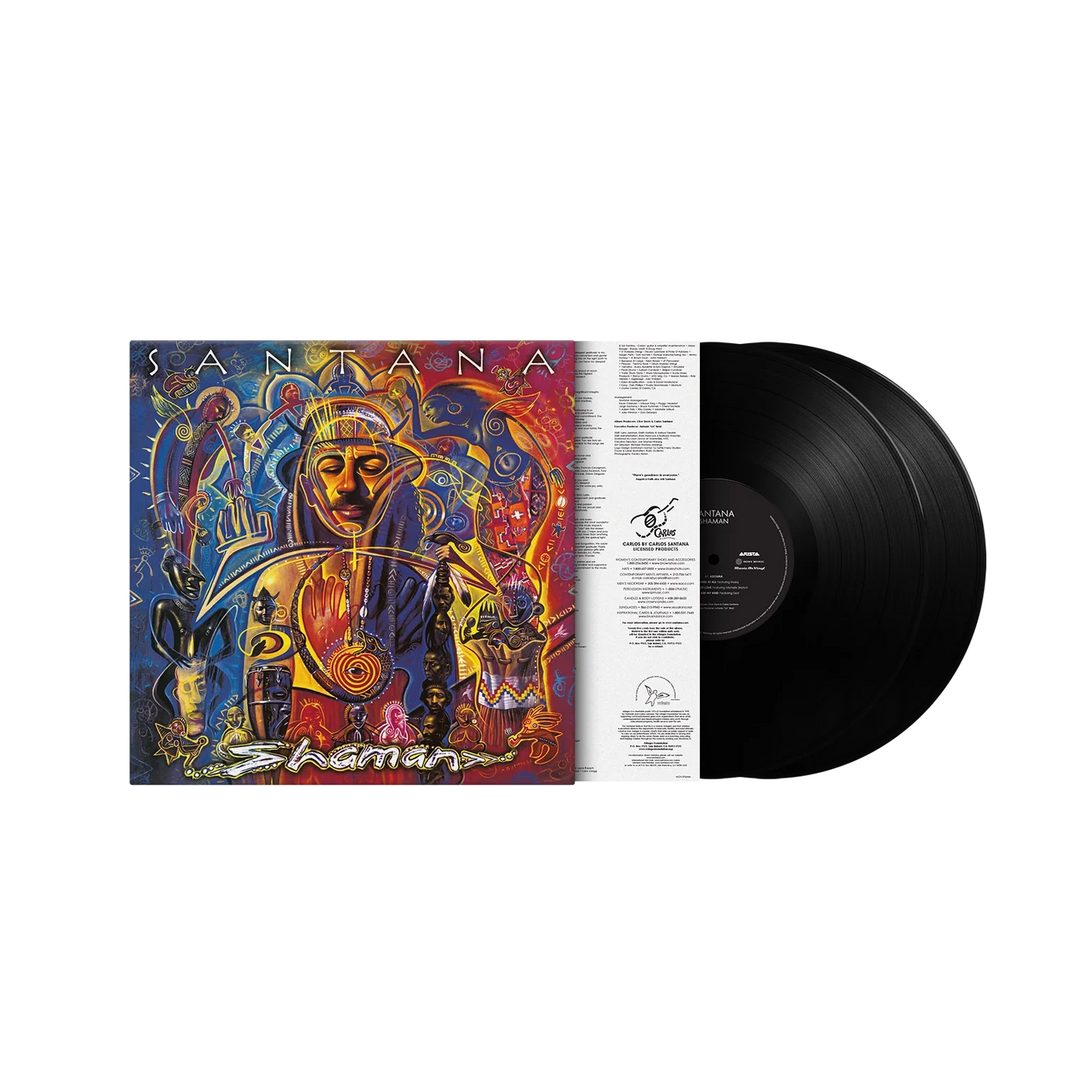 Carlos Santana 2002 Shaman vinyl with Seal, Dido, Michelle Branch, and more