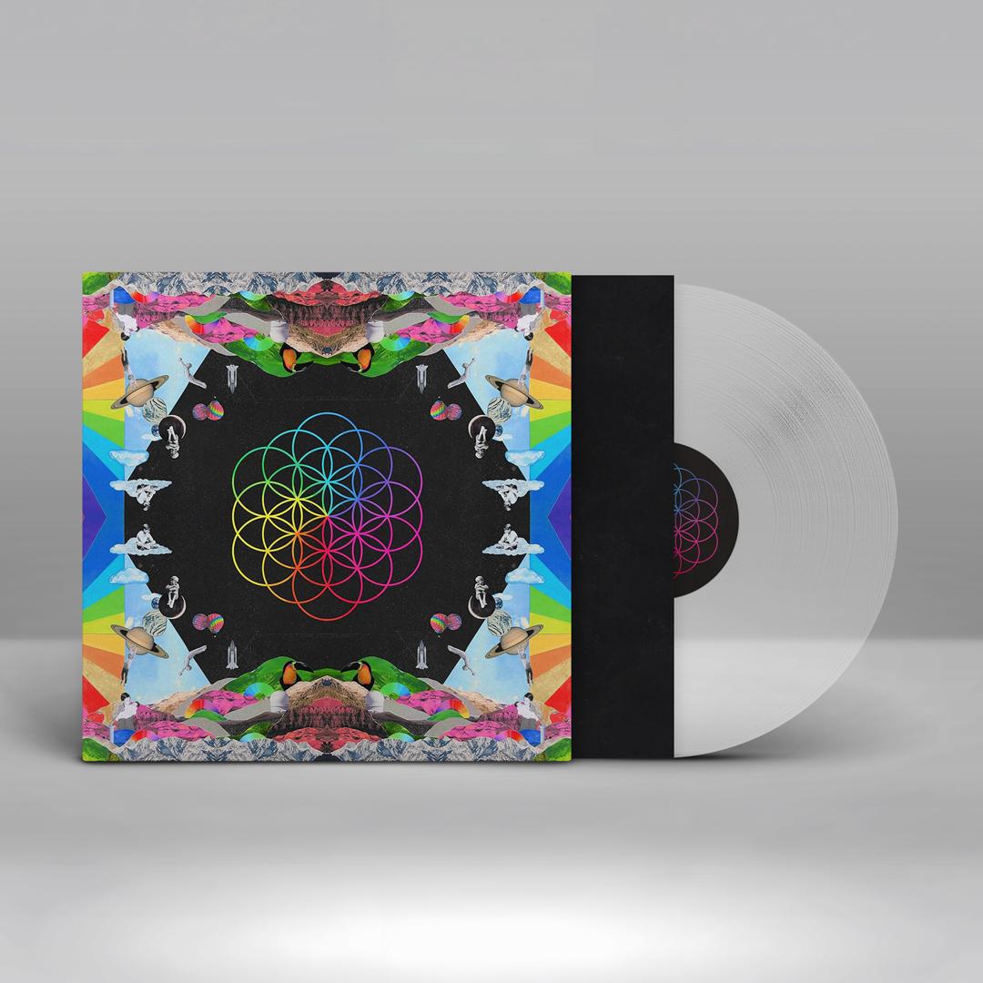 Coldplay’s A Head Full of Dreams pressed on clear EcoRecord vinyl made from recycled plastic