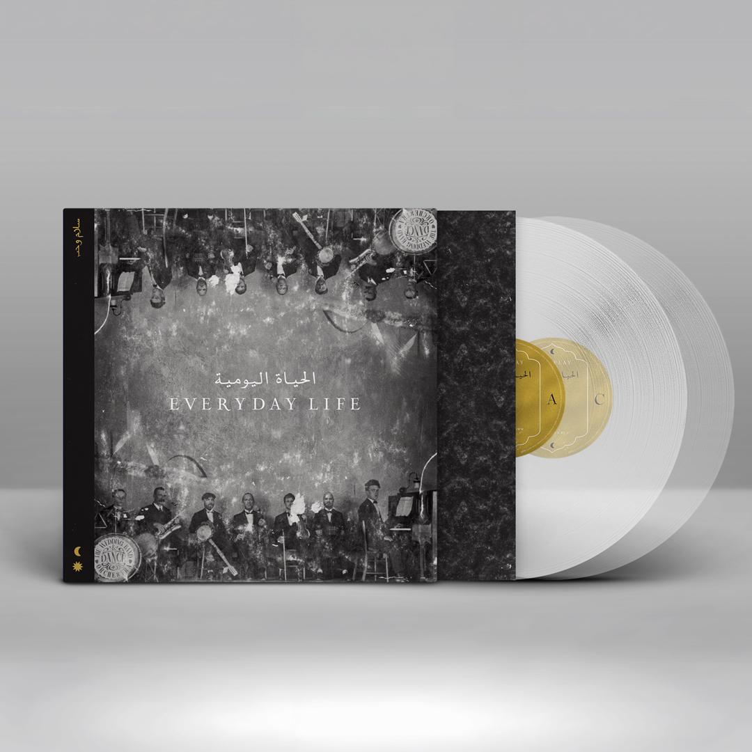 Coldplay’s Everyday Life pressed on clear EcoRecord vinyl from recycled plastic bottles
