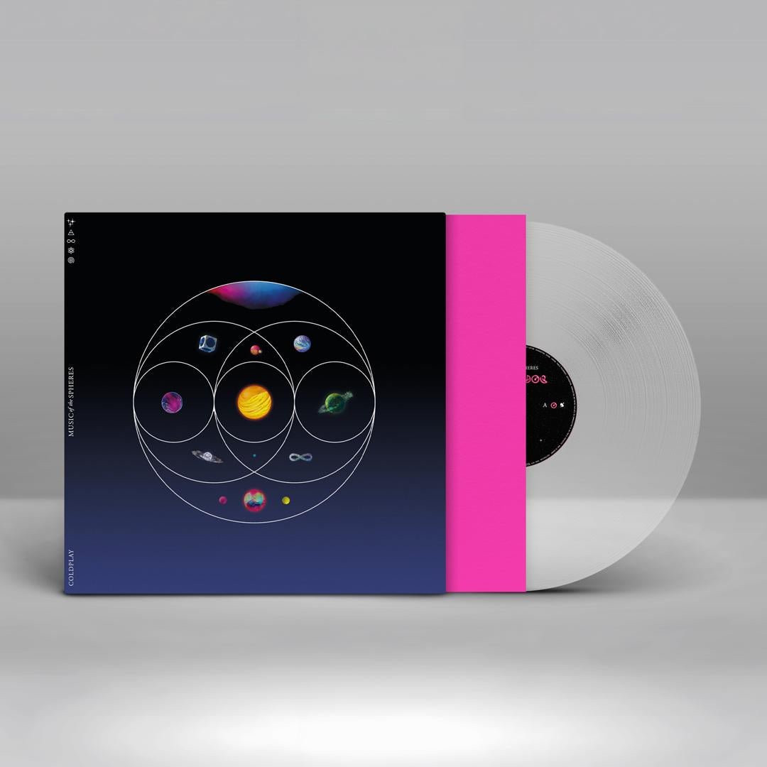 Coldplay’s Music of the Spheres pressed on clear EcoRecord vinyl from recycled bottles
