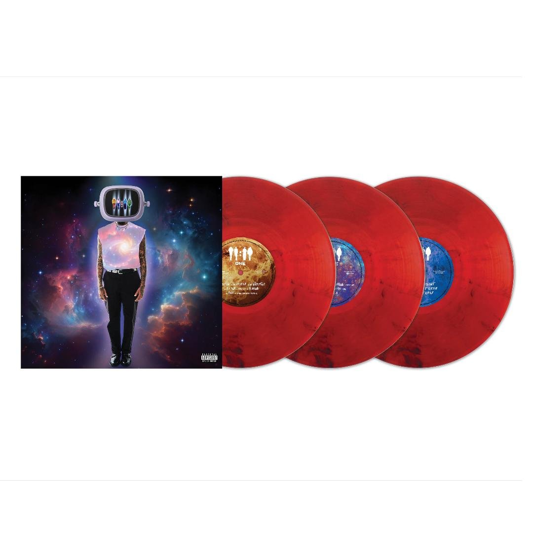 Deluxe triple vinyl LP of 11:11 by Chris Brown with photos and art