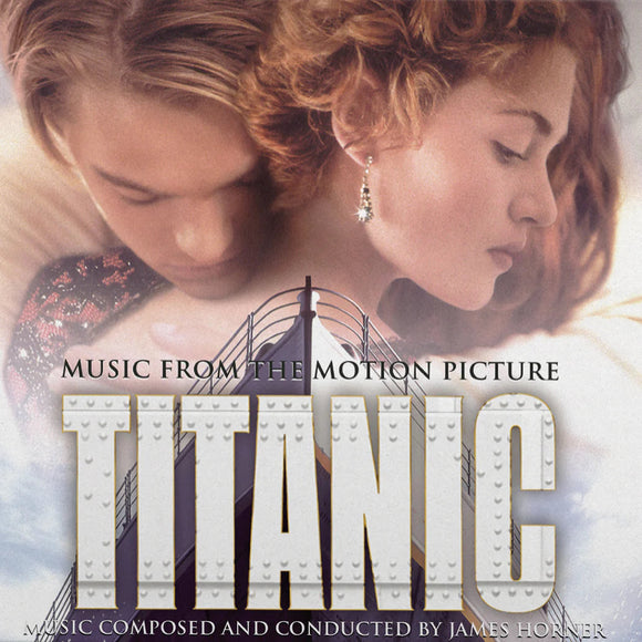 Titanic soundtrack vinyl in translucent yellow with gatefold sleeve and extras
