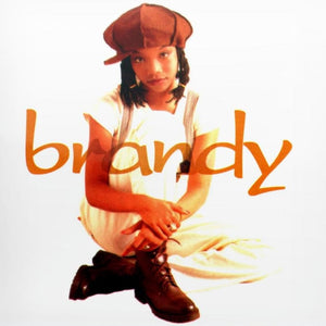 Brandy 1994 debut album cover with sepia-toned portrait