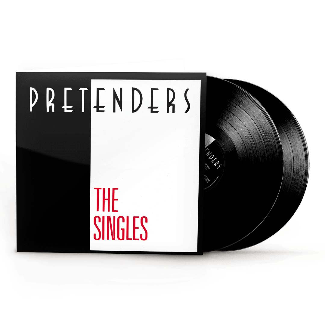 Remastered Pretenders The Singles 2LP vinyl with classic artwork and tracklist

