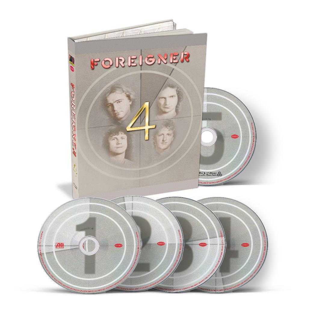 Foreigner – 4 Rhino 4CD + Blu-ray Super Deluxe box art