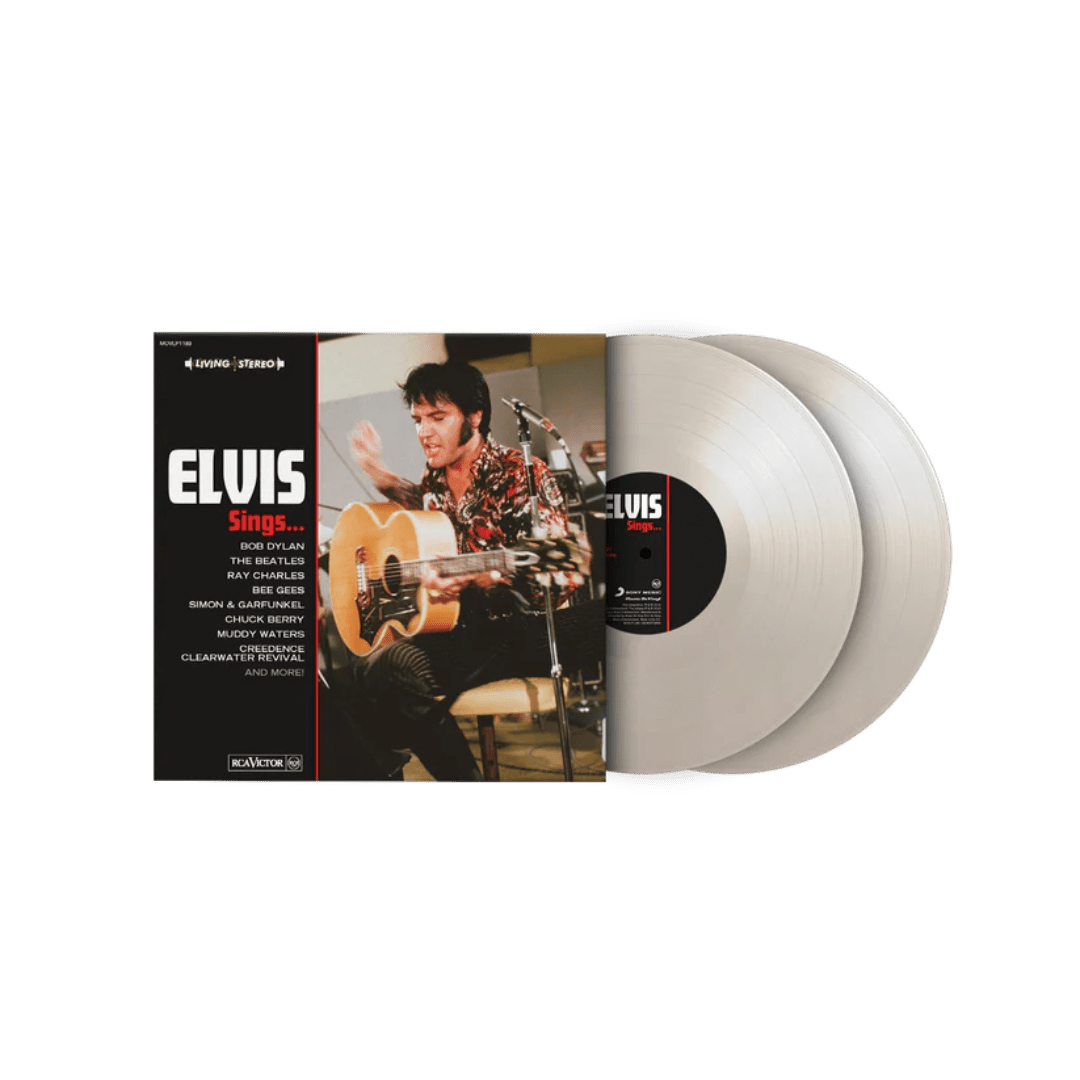 Limited edition Elvis Sings... LP on white vinyl, 2500 copies