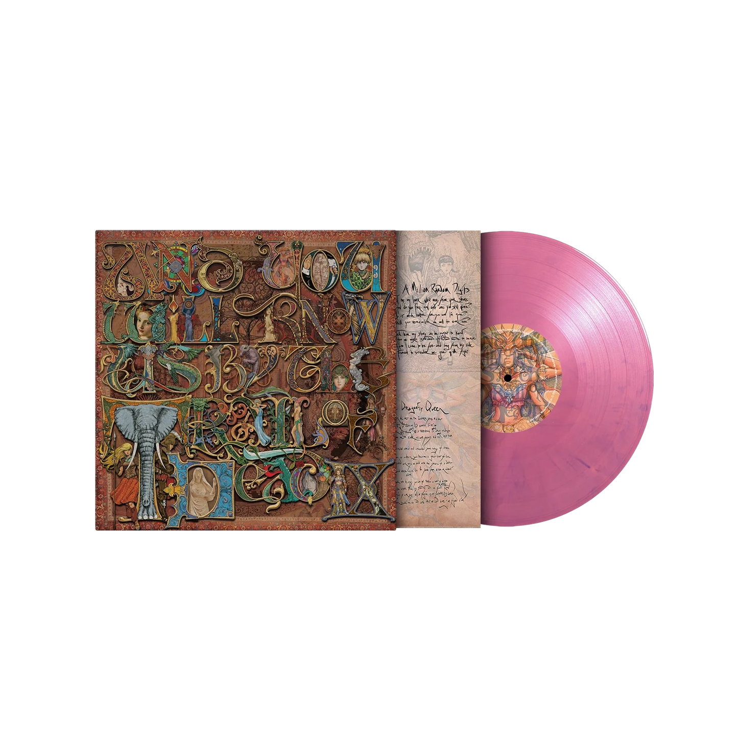 Pink marbled vinyl of IX by Trail Of Dead with 4-page booklet included