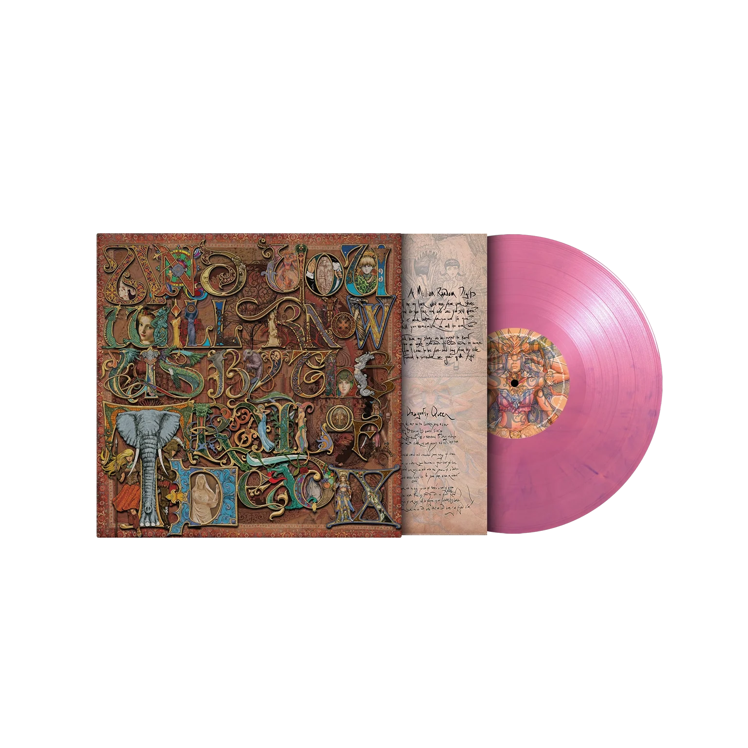Pink marbled vinyl of IX by Trail Of Dead with 4-page booklet included