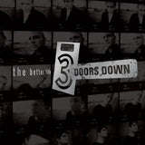 Black and white collage with '3 Doors Down' logo and album cover text.