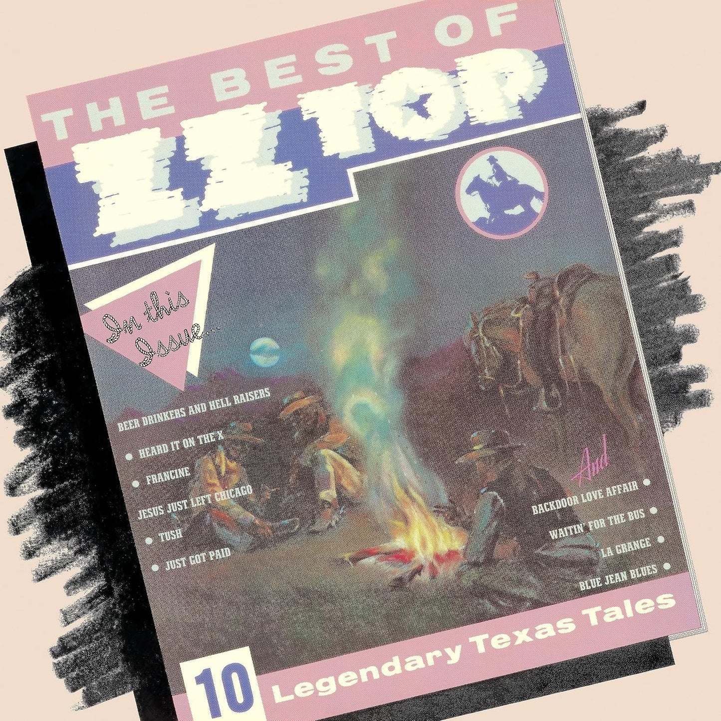 ZZ Top The Best of ZZ Top album cover – 1977 greatest hits release