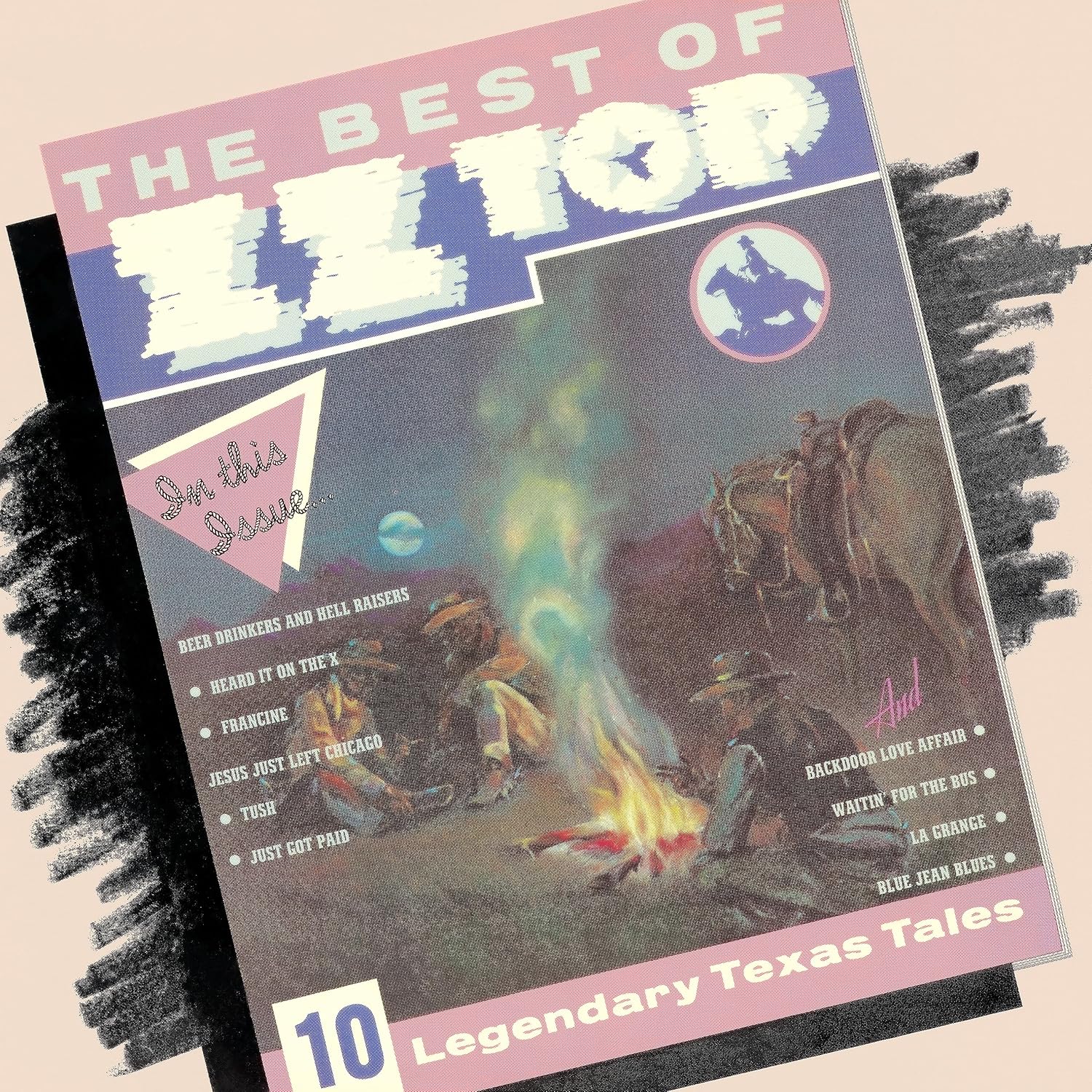 ZZ Top The Best of ZZ Top album cover – 1977 greatest hits release
