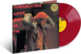 Marvin Gaye Let’s Get It On LP showing red vinyl disc and sleeve