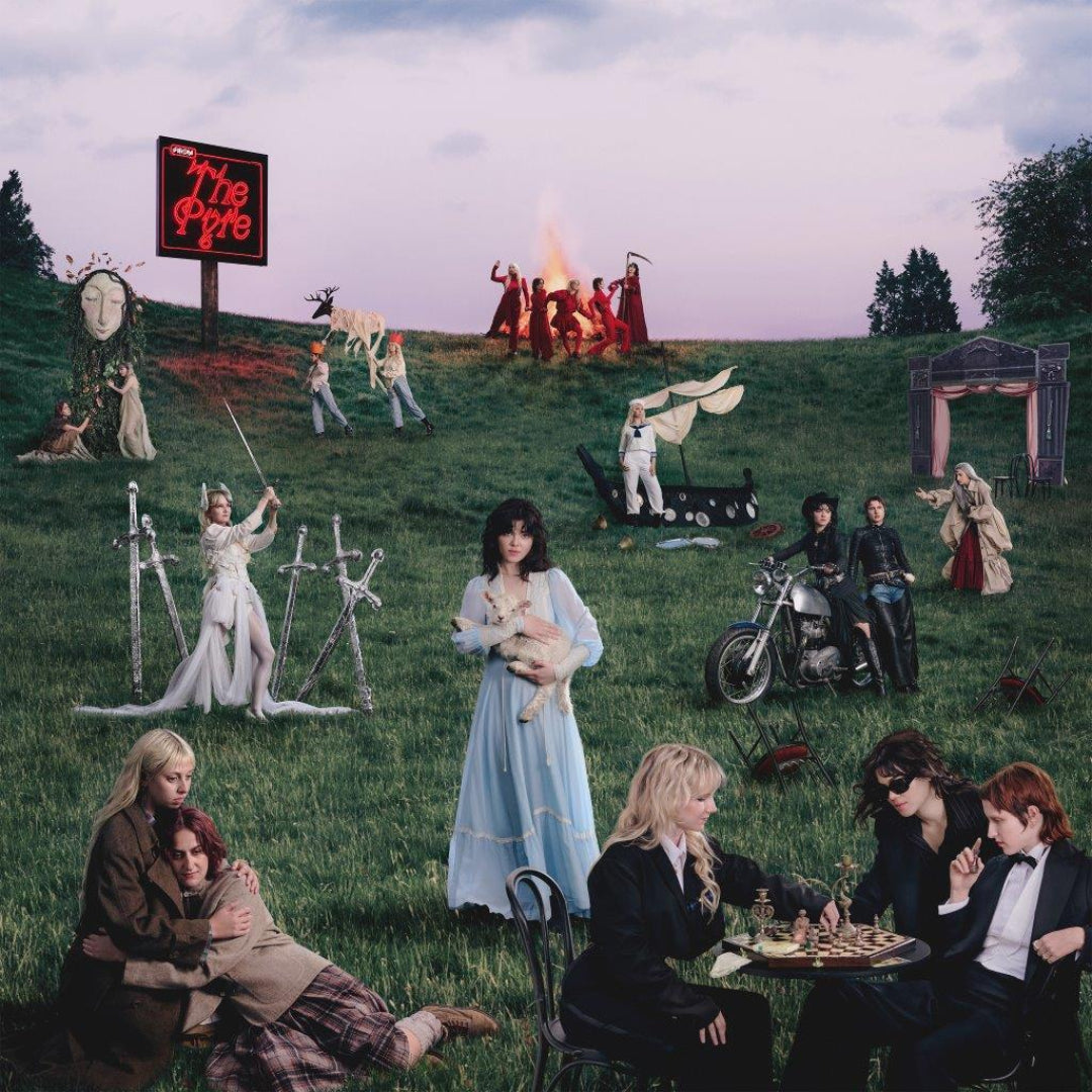The Pyre by The Last Dinner Party cover with mythic imagery

