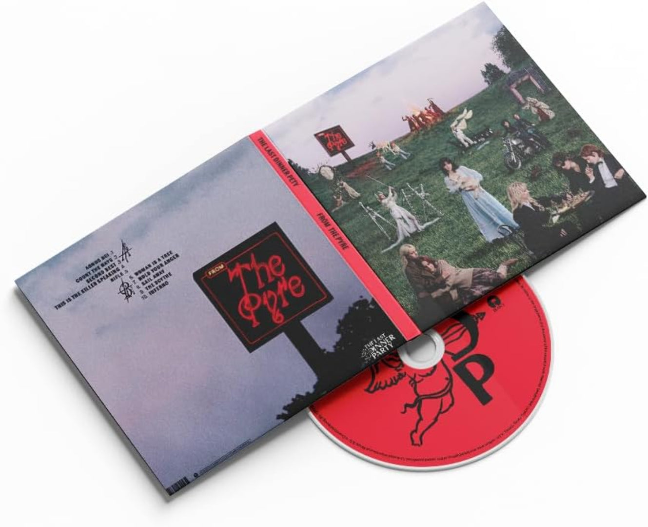 The Last Dinner Party’s debut album with symbolic fire-themed visuals


