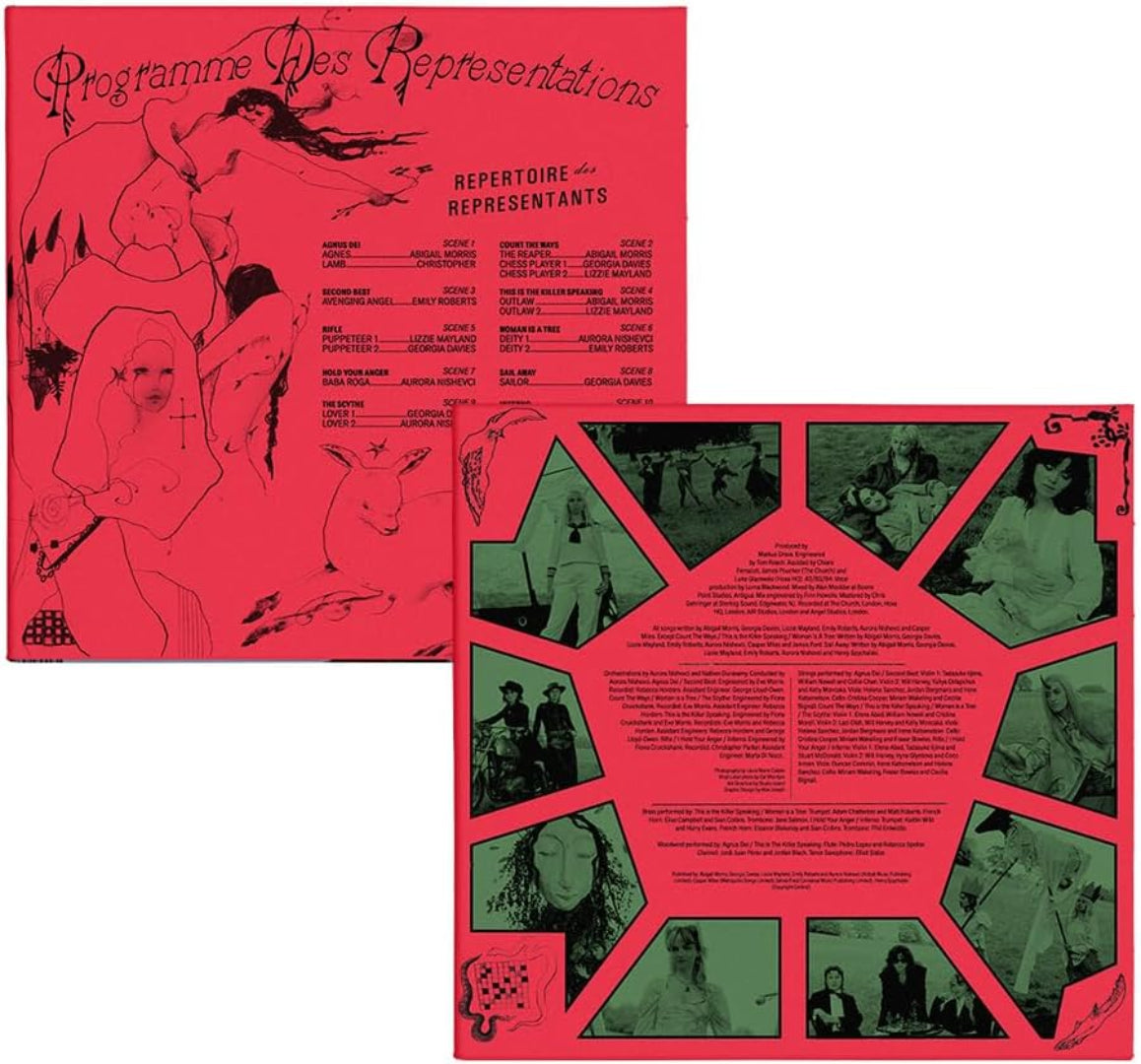 The Pyre album visuals featuring dramatic and dark imagery

