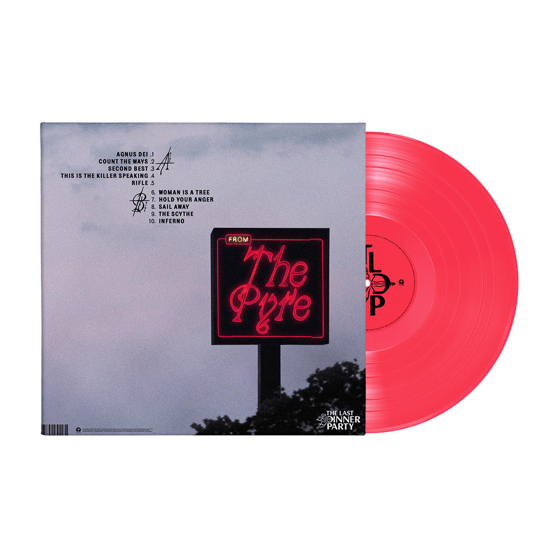The Pyre red vinyl mirroring its passionate storytelling

