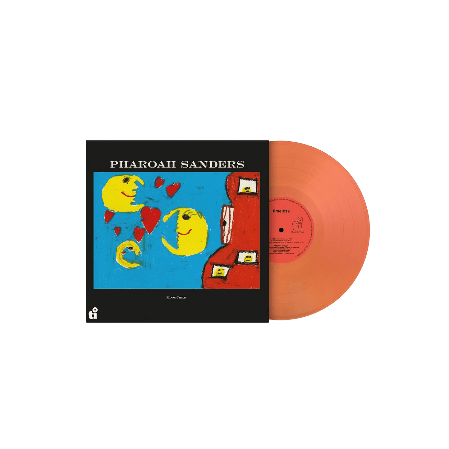 Moon Child LP by Pharoah Sanders reissued on red vinyl, numbered edition


