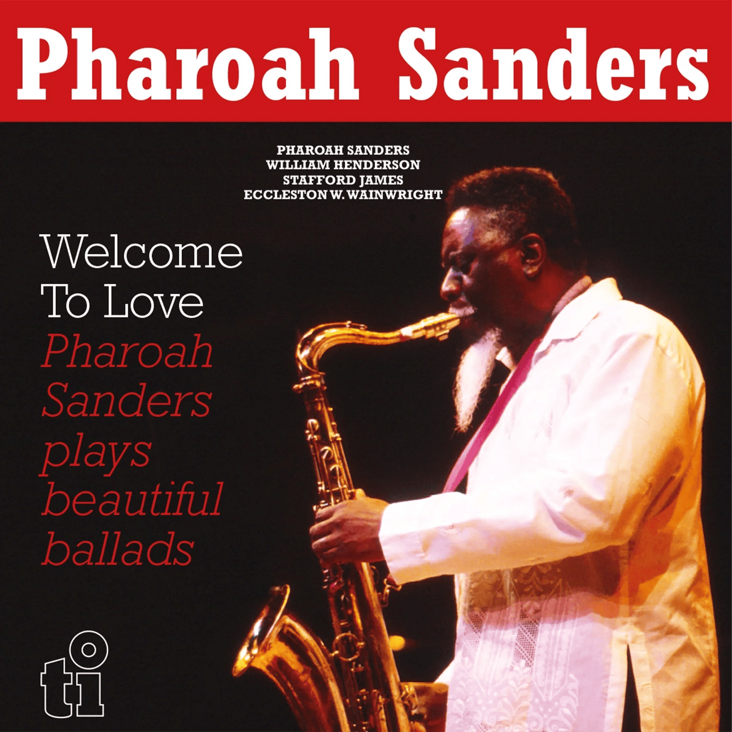 Welcome To Love by Pharoah Sanders 2LP black vinyl reissue cover

