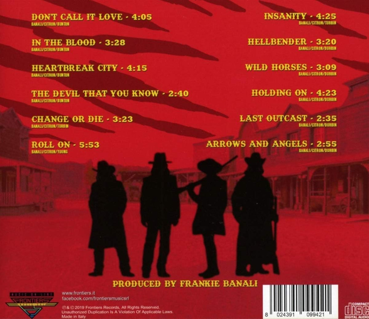 Quiet Riot CD packaging showcasing the tracklist and album artwork.