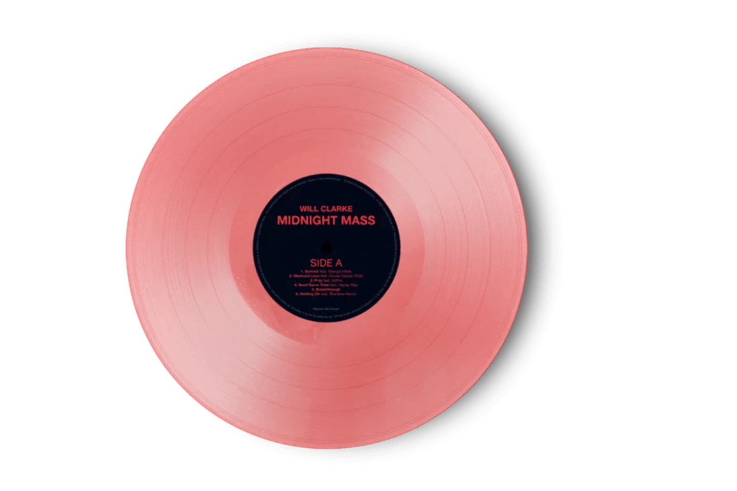 Will Clarke album cover featuring bold design and title Midnight Mass.

