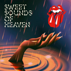 The Rolling Stones Sweet Sounds Of Heaven single cover featuring Gaga and Stevie Wonder

